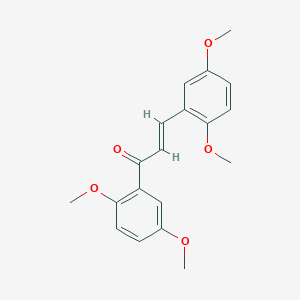 molecular formula C19H20O5 B3116718 (2E)-1,3-Bis(2,5-dimethoxyphenyl)prop-2-en-1-one CAS No. 219298-68-7