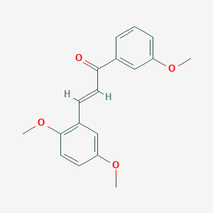 molecular formula C18H18O4 B3116720 (2E)-3-(2,5-Dimethoxyphenyl)-1-(3-methoxyphenyl)prop-2-en-1-one CAS No. 219299-36-2