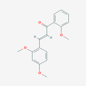 molecular formula C18H18O4 B3116734 (2E)-3-(2,4-Dimethoxyphenyl)-1-(2-methoxyphenyl)prop-2-en-1-one CAS No. 219488-09-2