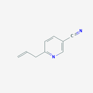 molecular formula C9H8N2 B3116776 6-烯丙基烟腈 CAS No. 219727-44-3