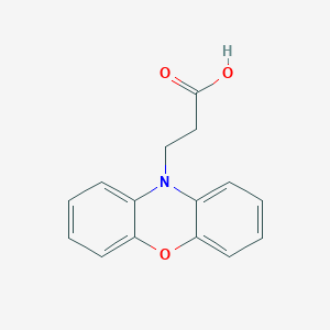 molecular formula C15H13NO3 B3116789 10H-Phenoxazine-10-propanoic acid CAS No. 21977-42-4