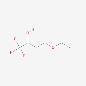 molecular formula C6H11F3O2 B3116803 4-Ethoxy-1,1,1-trifluorobutan-2-ol CAS No. 219777-03-4