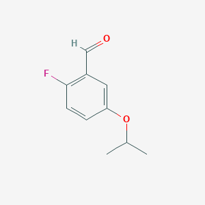 molecular formula C10H11FO2 B3116846 2-Fluoro-5-isopropoxybenzaldehyde CAS No. 219939-06-7