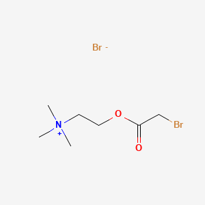 molecular formula C7H15Br2NO2 B3116873 Bromoacetylcholine bromide CAS No. 22004-27-9