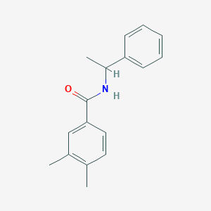 molecular formula C17H19NO B311688 3,4-dimethyl-N-(1-phenylethyl)benzamide 