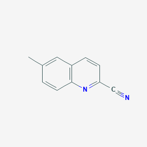 molecular formula C11H8N2 B3116901 6-Methylquinoline-2-carbonitrile CAS No. 220143-48-6