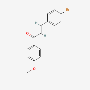 molecular formula C17H15BrO2 B3116909 (2E)-3-(4-Bromophenyl)-1-(4-ethoxyphenyl)prop-2-en-1-one CAS No. 22027-86-7
