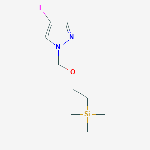 molecular formula C9H17IN2OSi B3116915 4-Iodo-1-[[2-(trimethylsilyl)ethoxy]methyl]-1H-pyrazole CAS No. 220299-49-0