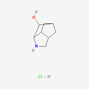 molecular formula C8H14ClNO B3116924 4-Azatricyclo[4.2.1.0~3,7~]nonan-2-ol hydrochloride CAS No. 2203070-24-8
