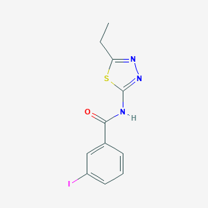 molecular formula C11H10IN3OS B311694 N-(5-ethyl-1,3,4-thiadiazol-2-yl)-3-iodobenzamide 