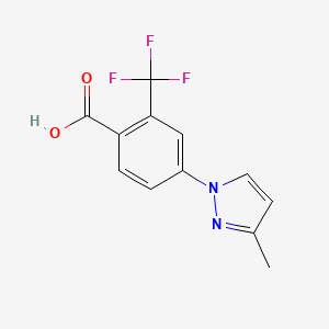 4-(3-Methyl-1H-pyrazol-1-yl)-2-trifluoromethylbenzoic acid
