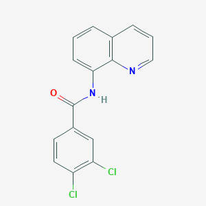 molecular formula C16H10Cl2N2O B311697 3,4-dichloro-N-quinolin-8-ylbenzamide 