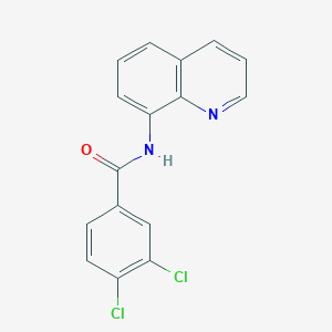 molecular formula C16H10Cl2N2O B311697 3,4-dichloro-N-(quinolin-8-yl)benzamide 