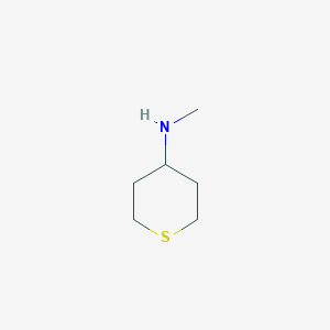 molecular formula C6H13NS B3117007 N-甲基四氢-2H-硫杂环丁烷-4-胺 CAS No. 220640-14-2