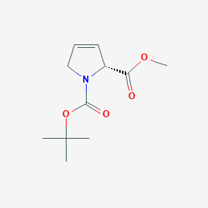 molecular formula C11H17NO4 B3117013 (R)-1-tert-butyl 2-methyl 1H-pyrrole-1,2(2H,5H)-dicarboxylate CAS No. 220652-51-7