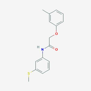 molecular formula C16H17NO2S B311702 2-(3-methylphenoxy)-N-[3-(methylsulfanyl)phenyl]acetamide 