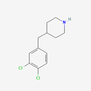 molecular formula C12H15Cl2N B3117039 4-(3,4-Dichlorobenzyl)piperidine CAS No. 220772-32-7