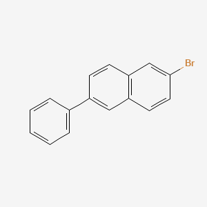 molecular formula C16H11B B3117040 2-Bromo-6-phenylnaphthalene CAS No. 22082-94-6