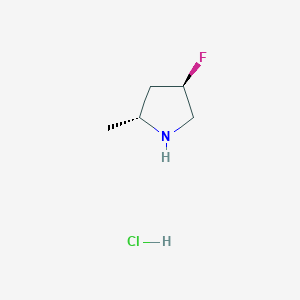 molecular formula C5H11ClFN B3117063 (2R,4R)-4-Fluoro-2-methylpyrrolidine hcl CAS No. 2209087-03-4