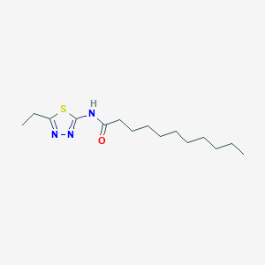 molecular formula C15H27N3OS B311721 N-(5-ethyl-1,3,4-thiadiazol-2-yl)undecanamide 