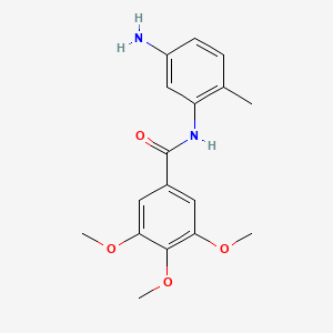 molecular formula C17H20N2O4 B3117218 N-(5-Amino-2-methylphenyl)-3,4,5-trimethoxybenzamide CAS No. 221876-25-1