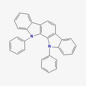 molecular formula C30H20N2 B3117232 11,12-Diphenyl-11,12-dihydroindolo[2,3-a]carbazole CAS No. 222044-88-4