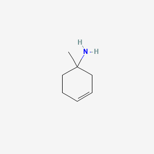 molecular formula C7H13N B3117240 3-Cyclohexen-1-amine, 1-methyl- CAS No. 22209-23-0