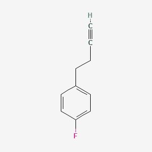 molecular formula C10H9F B3117276 1-(But-3-yn-1-yl)-4-fluorobenzene CAS No. 222528-76-9