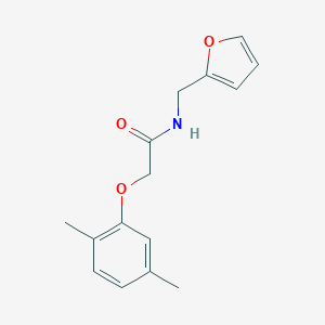 molecular formula C15H17NO3 B311729 2-(2,5-dimethylphenoxy)-N-(2-furylmethyl)acetamide 