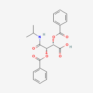 molecular formula C21H21NO7 B3117331 (2S,3S)-2,3-Bis(benzoyloxy)-3-[(propan-2-YL)carbamoyl]propanoic acid CAS No. 2227199-14-4