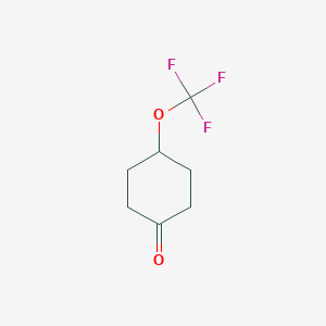 molecular formula C7H9F3O2 B3117343 4-(Trifluoromethoxy)cyclohexan-1-one CAS No. 2227206-47-3