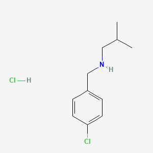 molecular formula C11H17Cl2N B3117367 N-(4-Chlorobenzyl)-2-methyl-1-propanamine hydrochloride CAS No. 222846-44-8