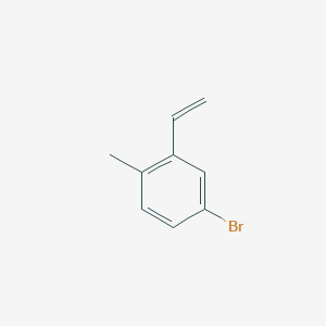 molecular formula C9H9B B3117390 4-Bromo-2-ethenyl-1-methylbenzene CAS No. 2229108-90-9