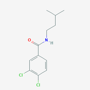 molecular formula C12H15Cl2NO B311740 3,4-dichloro-N-(3-methylbutyl)benzamide 