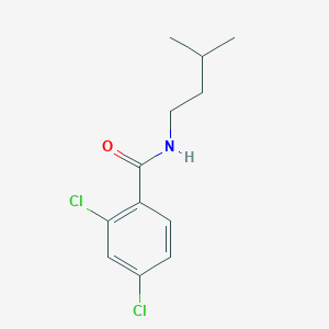 molecular formula C12H15Cl2NO B311745 2,4-dichloro-N-(3-methylbutyl)benzamide 