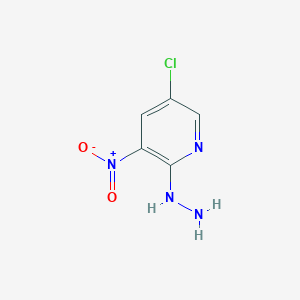 molecular formula C5H5ClN4O2 B3117471 5-Chloro-2-hydrazinyl-3-nitropyridine CAS No. 22353-46-4