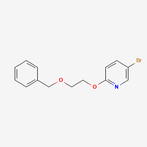 molecular formula C14H14BrNO2 B3117477 2-(Benzyloxyethoxy)-5-bromopyridine CAS No. 223552-89-4