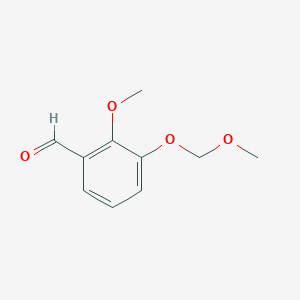 molecular formula C10H12O4 B3117486 2-甲氧基-3-(甲氧甲氧基)苯甲醛 CAS No. 223578-03-8