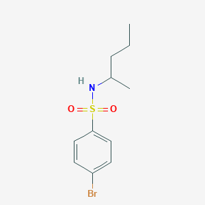 molecular formula C11H16BrNO2S B311749 [(4-Bromophenyl)sulfonyl](methylbutyl)amine 
