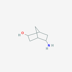 molecular formula C7H13NO B3117491 5-氨基双环[2.2.1]庚烷-2-醇 CAS No. 223595-57-1