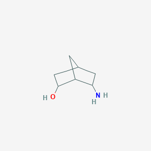 molecular formula C7H13NO B3117496 6-氨基双环[2.2.1]庚烷-2-醇 CAS No. 223595-58-2