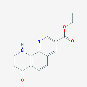 molecular formula C15H12N2O3 B3117505 7-氧代-7,10-二氢-1,10-菲咯啉-3-羧酸乙酯 CAS No. 223664-67-3