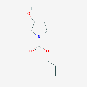 molecular formula C8H13NO3 B3117511 1-Allyloxycarbonyl-3-hydroxypyrrolidine CAS No. 223742-15-2