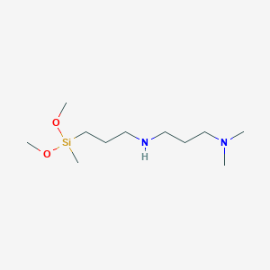 molecular formula C11H28N2O2Si B3117578 N-[3-(Methyldimethoxysilyl)propyl]-N',N'-dimethyl-1,3-propanediamine CAS No. 224638-27-1