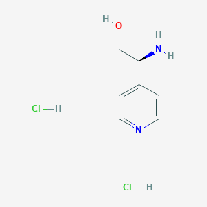 molecular formula C7H11ClN2O B3117630 (S)-2-氨基-2-(吡啶-4-基)乙醇二盐酸盐 CAS No. 2250242-33-0