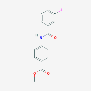 molecular formula C15H12INO3 B311765 Methyl 4-[(3-iodobenzoyl)amino]benzoate 