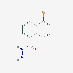 molecular formula C11H9BrN2O B3117657 5-溴-1-萘酰肼 CAS No. 22531-60-8