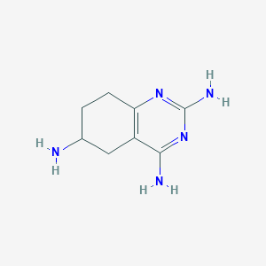 molecular formula C8H13N5 B3117664 5,6,7,8-四氢喹唑啉-2,4,6-三胺 CAS No. 225504-33-6