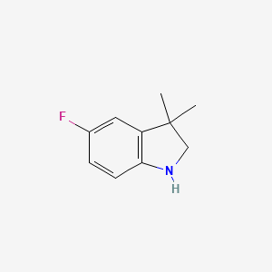 molecular formula C10H12FN B3117672 5-Fluoro-3,3-dimethylindoline CAS No. 225642-33-1