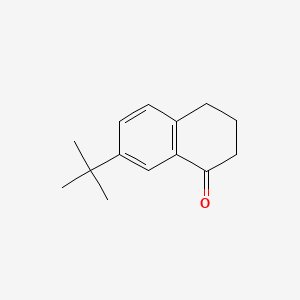 molecular formula C14H18O B3117684 7-叔丁基-1,2,3,4-四氢萘-1-酮 CAS No. 22583-68-2